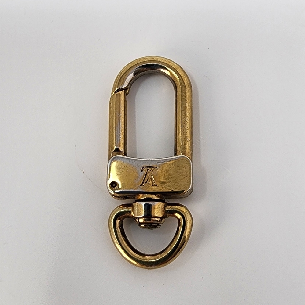 Authentic LOUIS VUITTON GOLD SWIVEL HOOK CLASP Replacement for Vachetta Strap. 